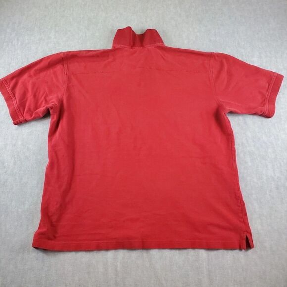 Vintage NFL Alumni Shirt Mens Large Red Antigua Football Ribbed Cotton Polo - Picture 8 of 9